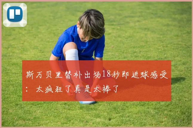 斯万贝里替补出场18秒即进球感受：太疯狂了真是太棒了